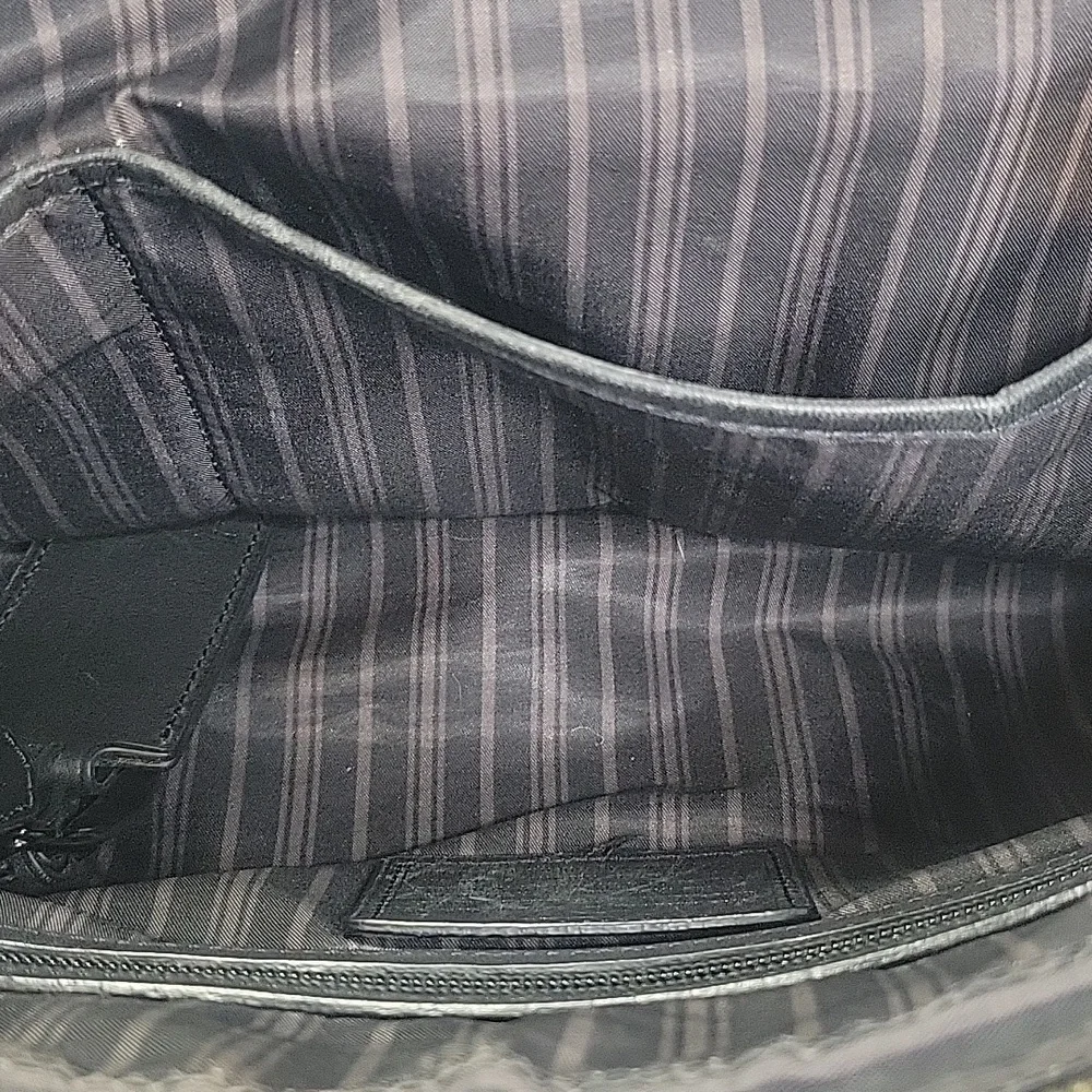 TUMI Beacon Hill Large Leather Laptop Briefcase‎ Black Bag 12.5X16.5 inches